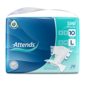 Attends Slip Regular 10 Verpackung, Inkontinenzslip Saugstaerke 10, Groesse L