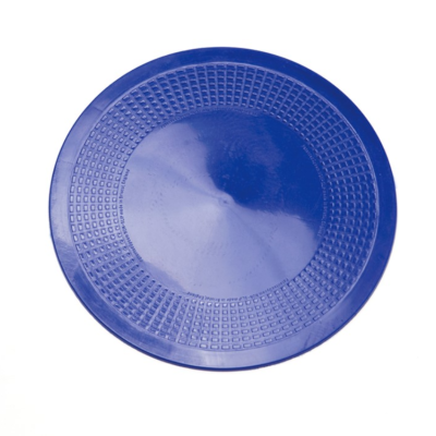 Runde blaue Antirutsch-Matte mit genoppter Oberfläche