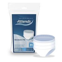 Attends Stretch Fit Verpackung mit weisser Fixierhose, Groesse M