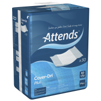 Verpackung Attends Cover-Dri Plus Unterlagen 80x170 cm, 30 Stück, mit abgebildeter Schutzauflage