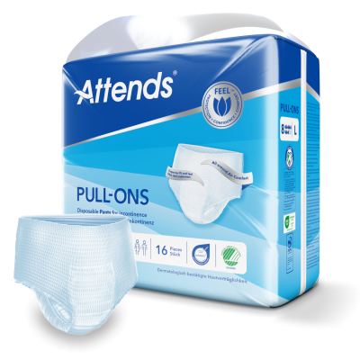 Attends Pull-Ons 8 Verpackung mit Inkontinenz-Pant, Grösse L