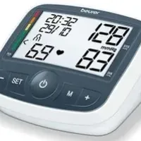 Blutdruckmessgerät Beurer BM40 in Weiss mit grossem LCD-Display und schwarzen Bedientasten