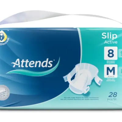 Attends Slip Active 8 Verpackung mit Inkontinenzslip, Saugstaerke 8, Groesse M