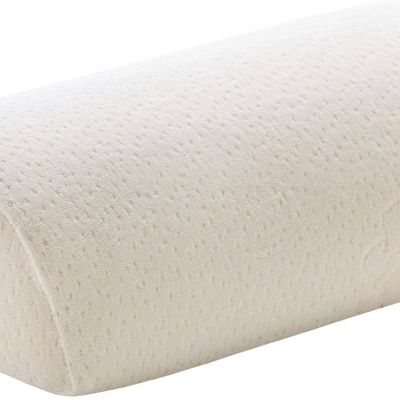 Tempur Universalkissen, cremeweisses halbrundes Stuetzkissen aus Memory-Schaum