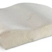 Tempur Venenkissen, cremeweisses keilfoermiges Beinkissen zur Beinhochlagerung