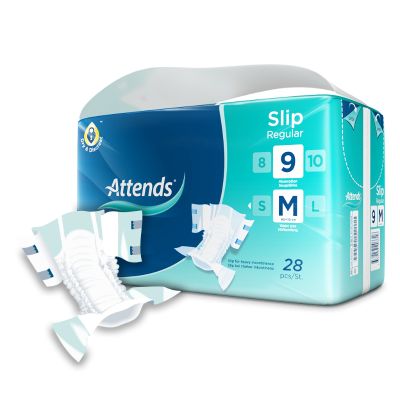 Attends Slip Regular 9 Verpackung mit Inkontinenzslip, Saugstärke 9, Grösse M