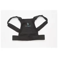 backgym Classic, schwarze Haltungsweste mit verstellbaren Schultergurten und Bauchband