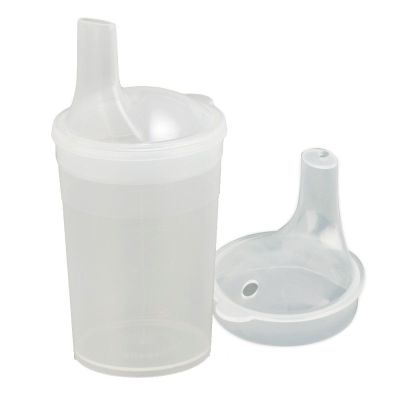 Trinkbecher Set in sechs Farben mit Schnabeldeckel zum Trinken
