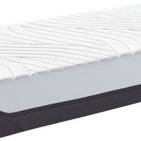 Tempur Pro SmartCool Matratze Medium, weisser Bezug mit gruener Haertegrad-Lasche