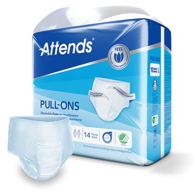 Attends Pull-Ons 10 Verpackung mit Inkontinenz-Pant, Groesse L