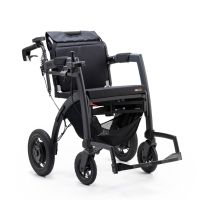 Rollzmotion Elektro 3in1 in mattem Schwarz mit Joystick, Sitz und gepolsterter Rueckenlehne